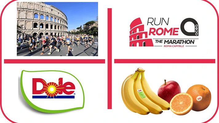 Dole sarà official sponsor dell'Acea Run Rome The Marathon