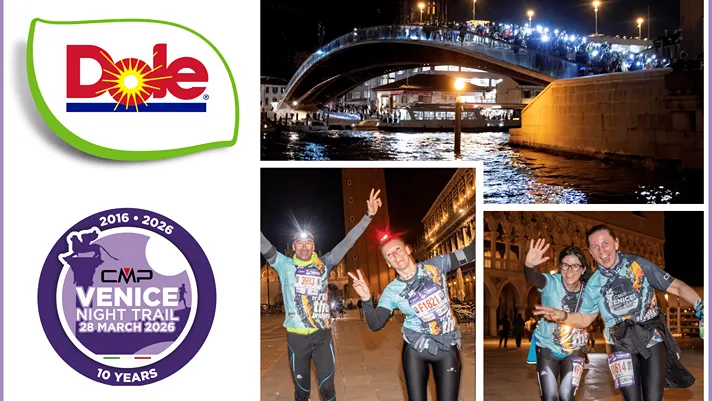 Dole Italia sarà Official sponsor della Venice Night Trail