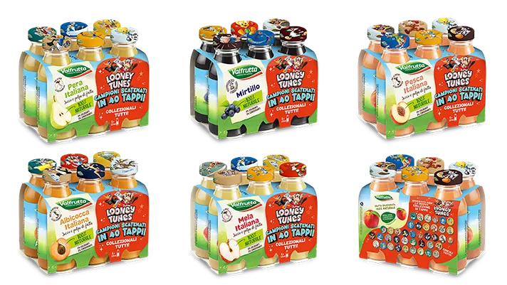 Valfrutta, pack e gadget ispirati ai Looney Tunes