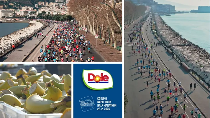 Dole Italia sponsor di Coelmo Napoli city half marathon