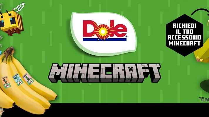 Frutta, pixel e creatività: Dole Food Company con Minecraft