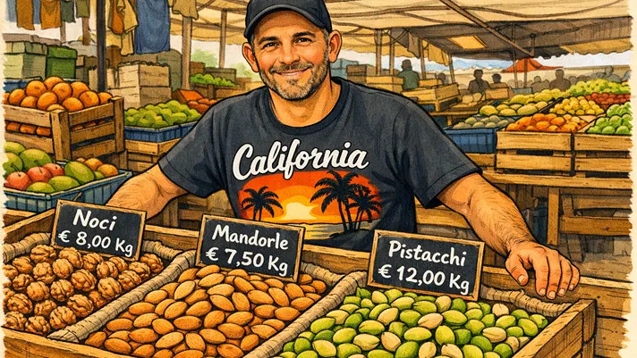 Ingrosso frutta secca: dominio California nei mercati