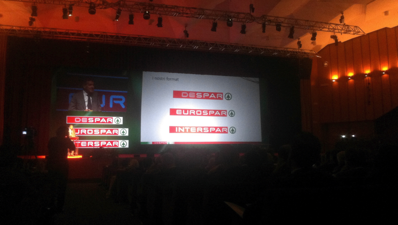 Paul Klotz, vice presidente Despar Italia durante la presentazione alla Convention di Bologna