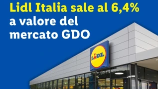 Lidl, in Italia quota di mercato a valore del 6,4%