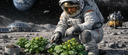 Ortaggi spaziali, il suolo lunare li fa crescere meglio-image