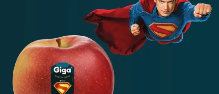 Giga e Superman: la forza della bontà in una mela-image