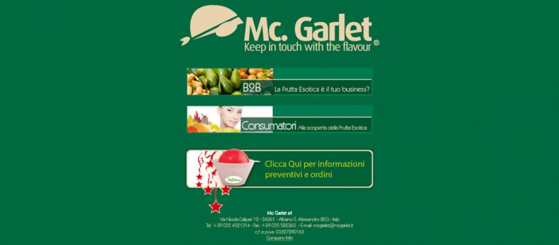 Mc Garlet, frutta esotica disidratata