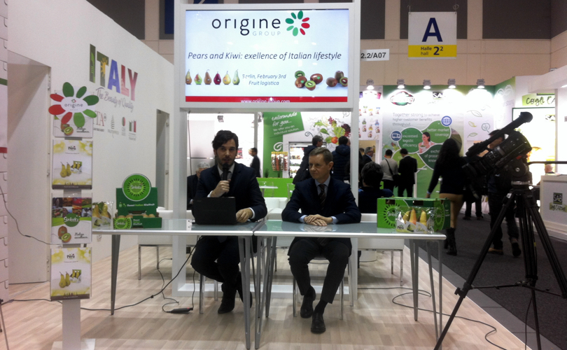 Fruit Logistica 2016 | Presentazione di Origine Group. Federico Milanese e Alberto Garbuglia