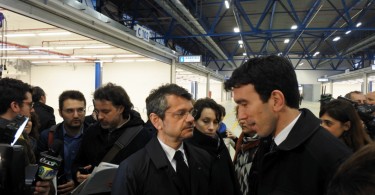 Andrea Segré, presidente del CAAB insieme al ministro Maurizio Martina